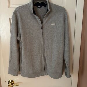 Lands' End Men's Zip Up Sweater - Gray